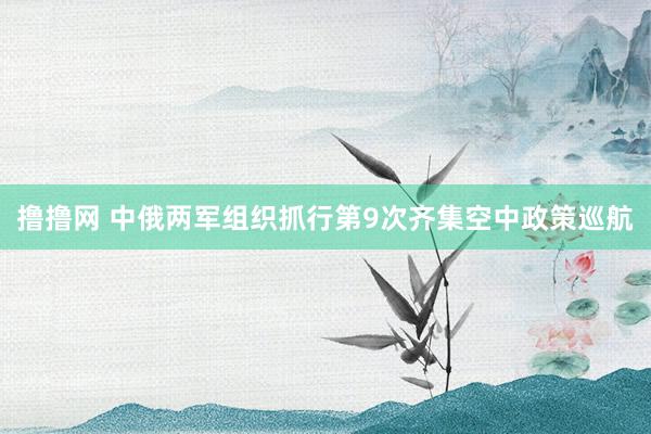 撸撸网 中俄两军组织抓行第9次齐集空中政策巡航