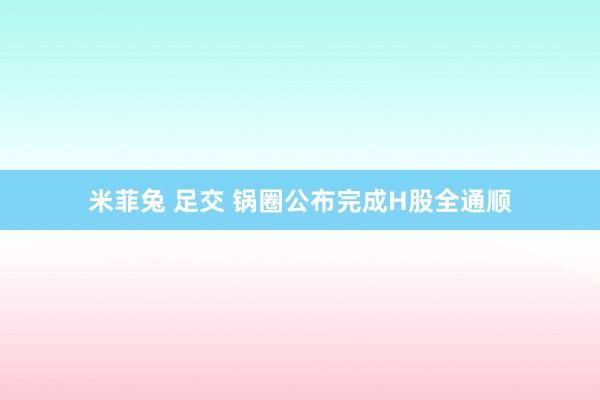 米菲兔 足交 锅圈公布完成H股全通顺