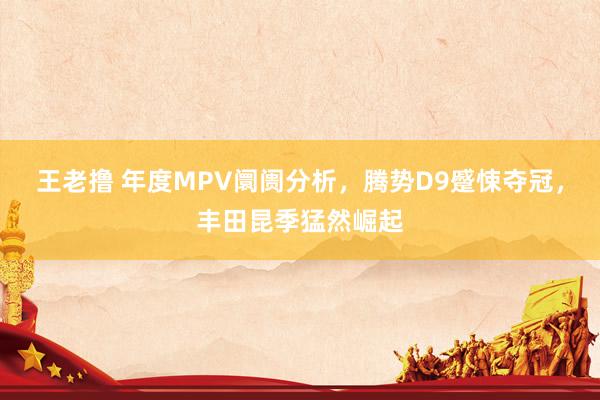 王老撸 年度MPV阛阓分析，腾势D9蹙悚夺冠，丰田昆季猛然崛起