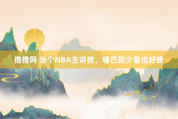 撸撸网 当个NBA主讲授，嘴巴甜少量也好使