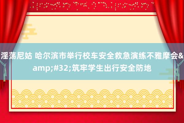 淫荡尼姑 哈尔滨市举行校车安全救急演练不雅摩会&#32;筑牢学生出行安全防地