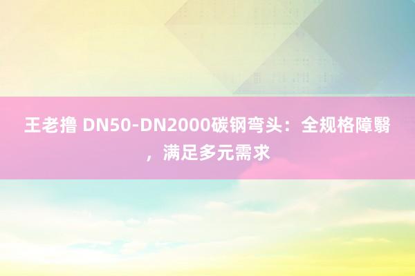 王老撸 DN50-DN2000碳钢弯头：全规格障翳，满足多元需求