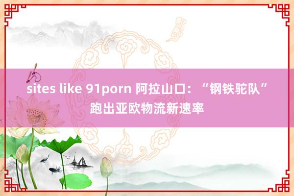 sites like 91porn 阿拉山口：“钢铁驼队”跑出亚欧物流新速率
