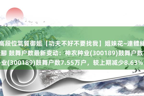 高段位氣質御姐【功夫不好不要找我】姐妹花~連體絲襪~大奶晃動~絲襪騷腳 鼓舞户数最新变动：神农种业(300189)鼓舞户数7.55万户，较上期减少8.63%