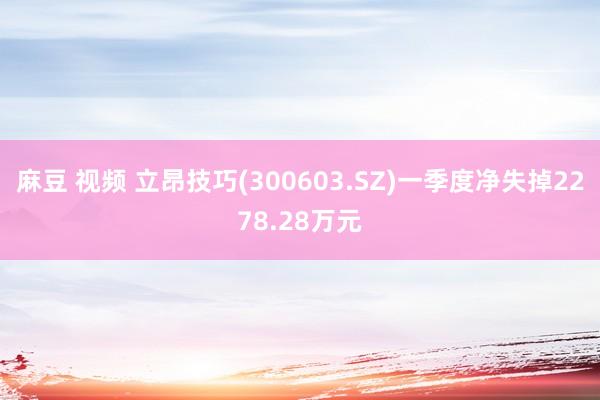 麻豆 视频 立昂技巧(300603.SZ)一季度净失掉2278.28万元