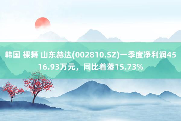 韩国 裸舞 山东赫达(002810.SZ)一季度净利润4516.93万元，同比着落15.73%
